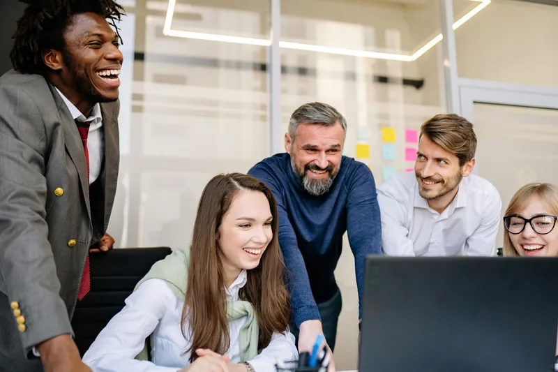 A team learning together